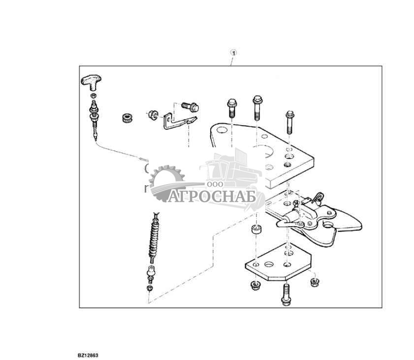 Навесное оборудование, полуавтоматическая сцепка фургона 